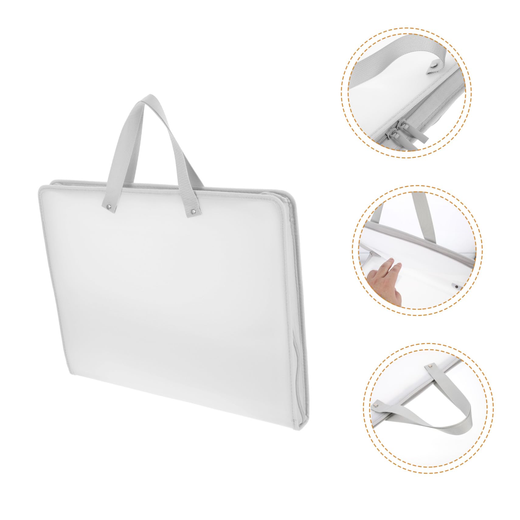 DOITOOL Tragbare Prüfungspapiertasche aus Wasserdichtem Pp mit Multifunktionalem Design Handliche Kunsttasche für Büro und Schule zum Sicheren Aufbewahren von Dokumenten