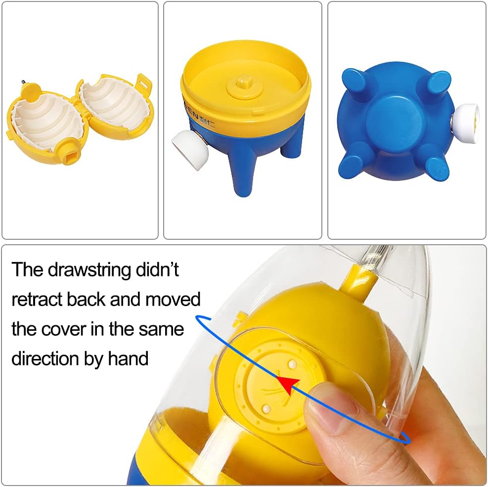 Buy Egg Scrambler Silicone Shaker Whisk Egg Homogenizer Manual Puller Hand Powered Golden Egg Maker Yolk Mixer With Drawstring For Kitchen Cooking Gadgets Tool Online In Indonesia B09b755yy7