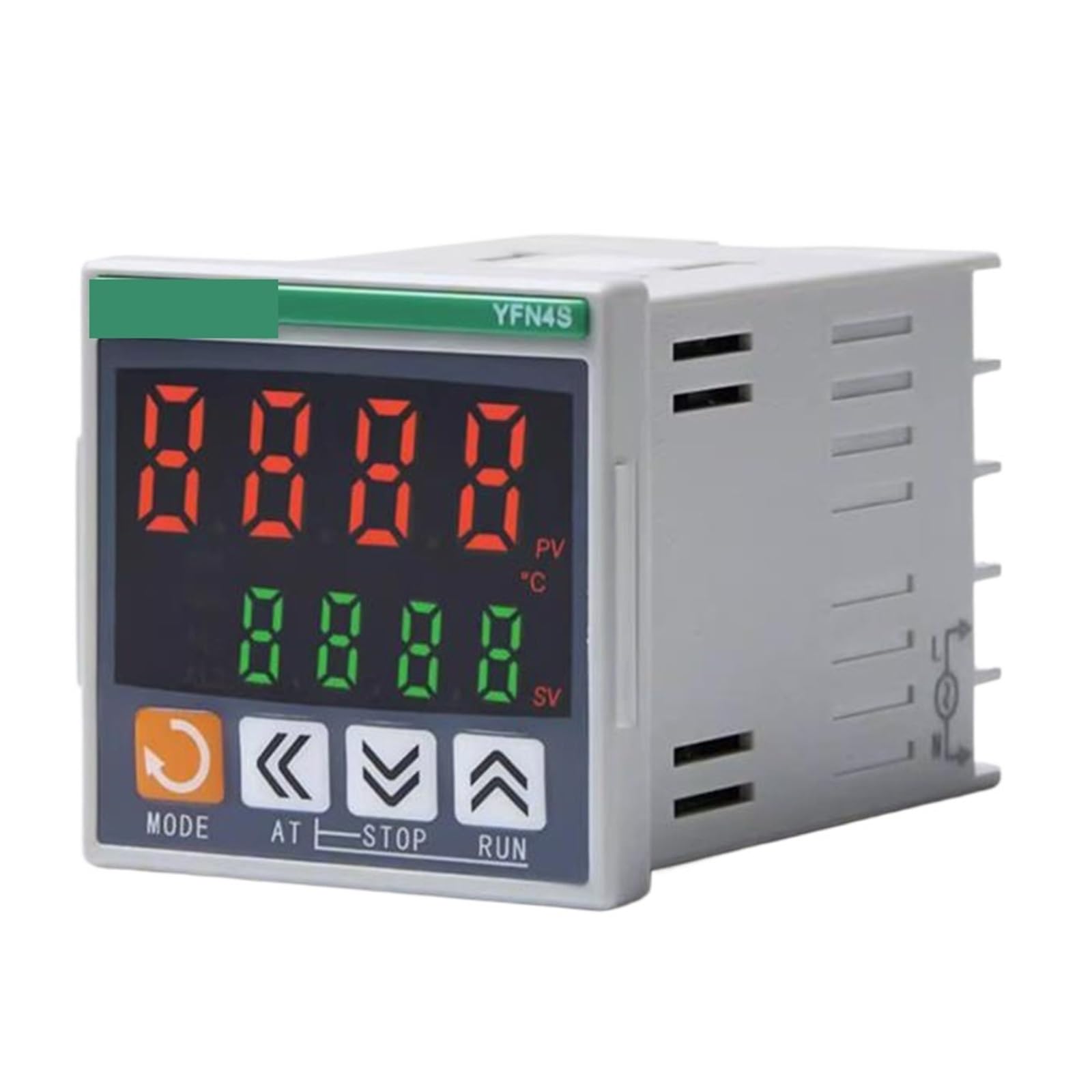 1 controlador de temperatura PID de precisión de 48 x 48 mm, termopar E/K/J/L/T/R/S/PT100/Cu50, relé SSR salida RS485 (salida de relé-RS485)