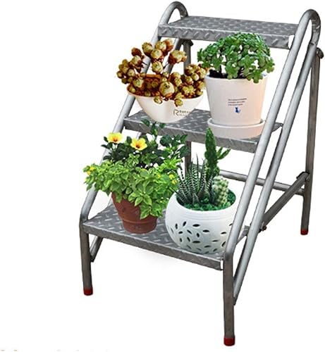 ZSEDP Taburete de patada, taburete escalonado, taburete plegable de acero inoxidable, escalera de metal simple, escalera alta portátil