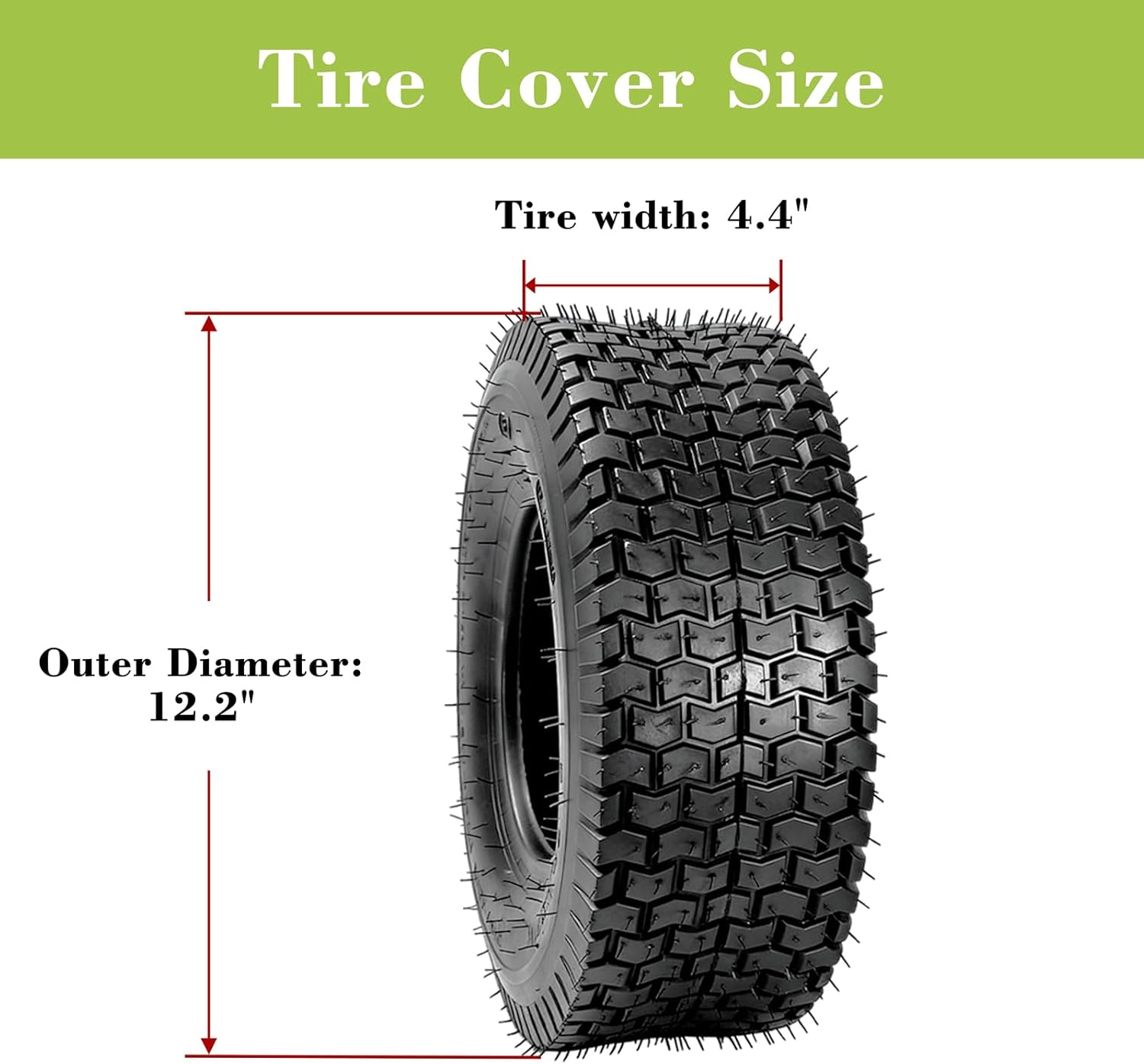 Parts Camp 13x5.00-6 Tire and Inner Tube Set with Straight Valve Stem Fits Many Yard Tractors Hand Trucks Riding Mower Front Wheel for Go Kart QUAD ATVs Include Patch Kit