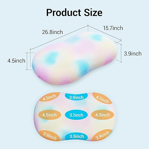 Miniatura 8 de AIRSKY Almohadas suaves de espuma viscoelástica, almohada para dormir de lado, almohada refrescante para dormir, certificada CertiPUR-US, inodora,