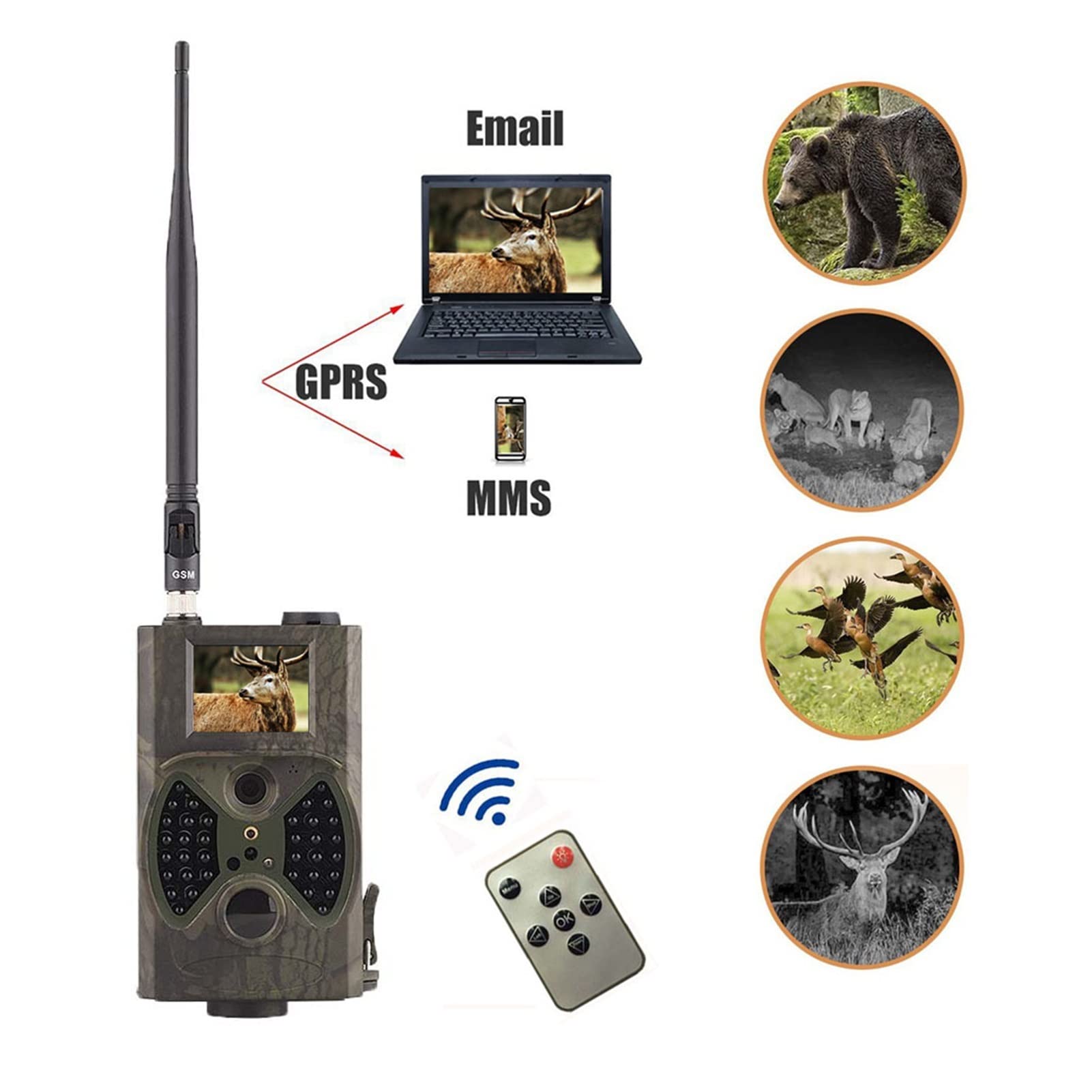 Pannello Solare Trail Camera Solar Panel, Scout Guard Trail Cameras HC300M HC300A Solar Panel Charger External Power for Time Lapse WildCamera Chasse Video Camera(Solar Panel)