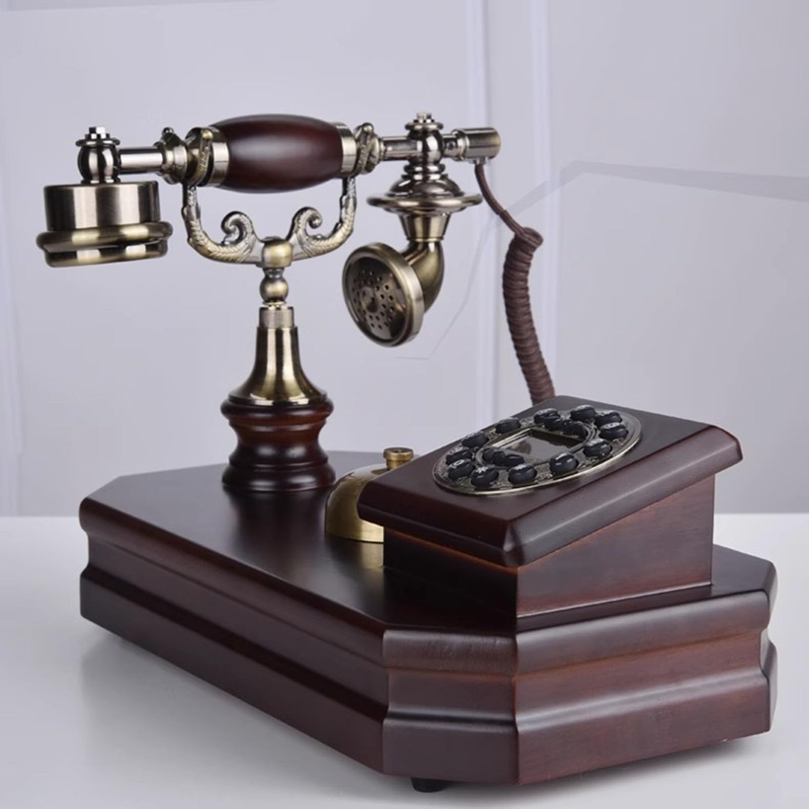 Telefono, Telefono retrò, Telefono a Disco, Telefono a Pulsanti, Telefono Fisso, Telefono Fisso per casa/Ufficio, Telefono con Filo, Decorazione Antica