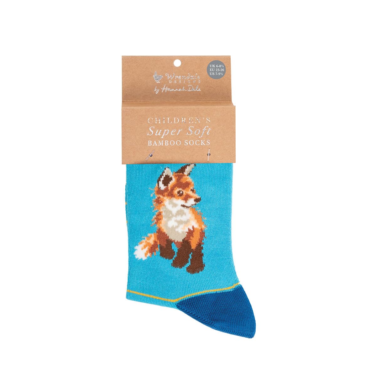 Wrendale Fox Childrens Socks - Born To Be Wild