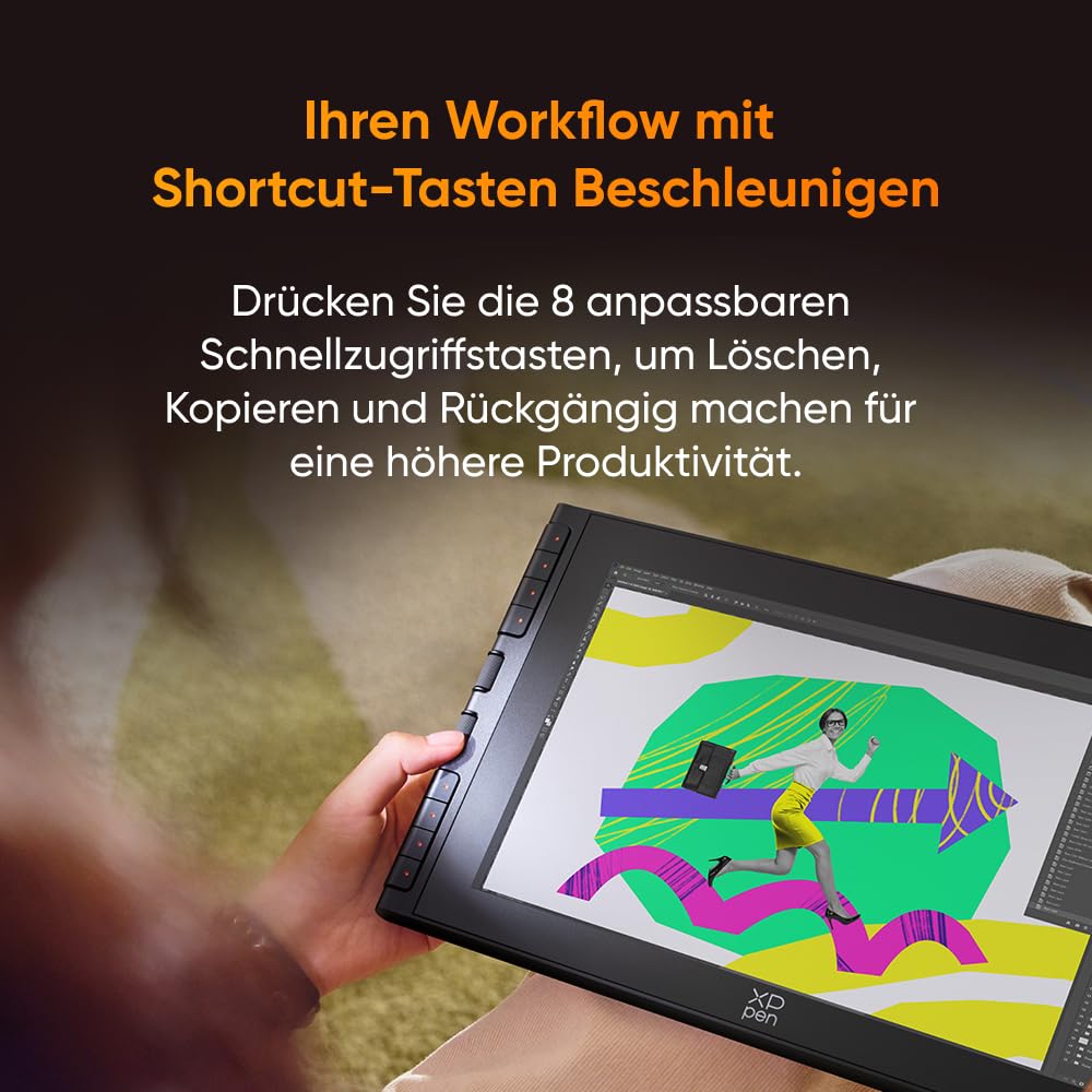XPPen Artist 12 3rd Zeichentablet mit 11,9 Zoll Display Schwarz | X4 Smart Chip Stift, 16384 Druckstufen, X-Dial Shortcut, Ideal für Anfänger