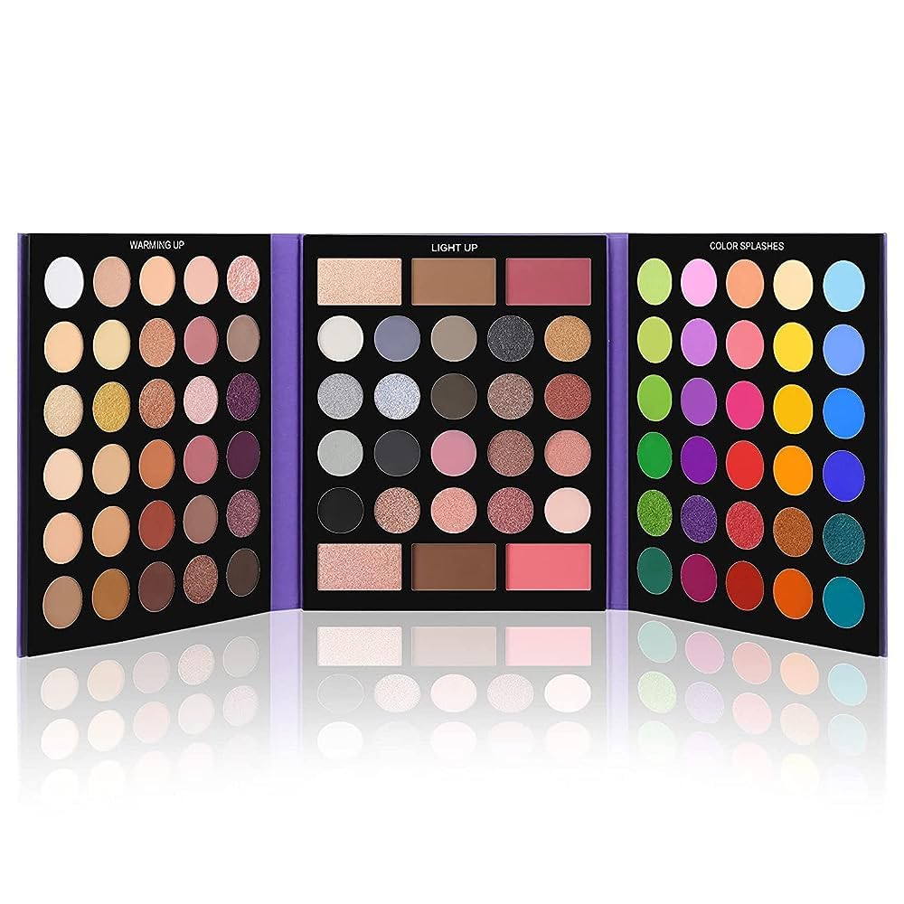 UCANBE Eyeshadow Palette 86 Colors Makeup Set Matte Shimmer Eyeshadow Highlight Contour Blush Powder Professional Makeup Palette Gift Set