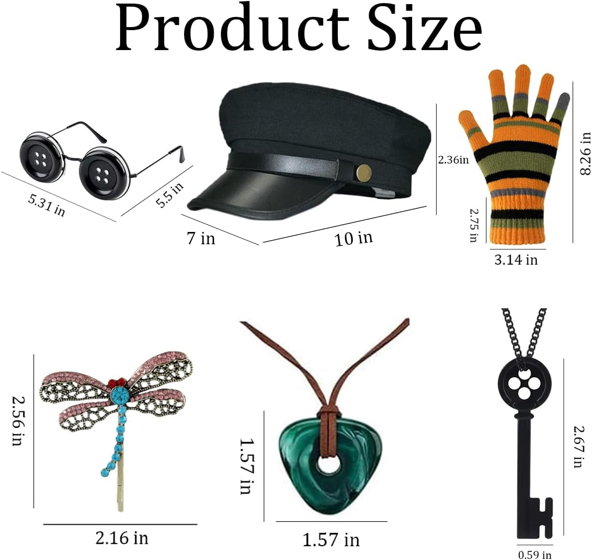 Women Halloween Cosplay Costume Accessories Kit for Women and Girls image 3