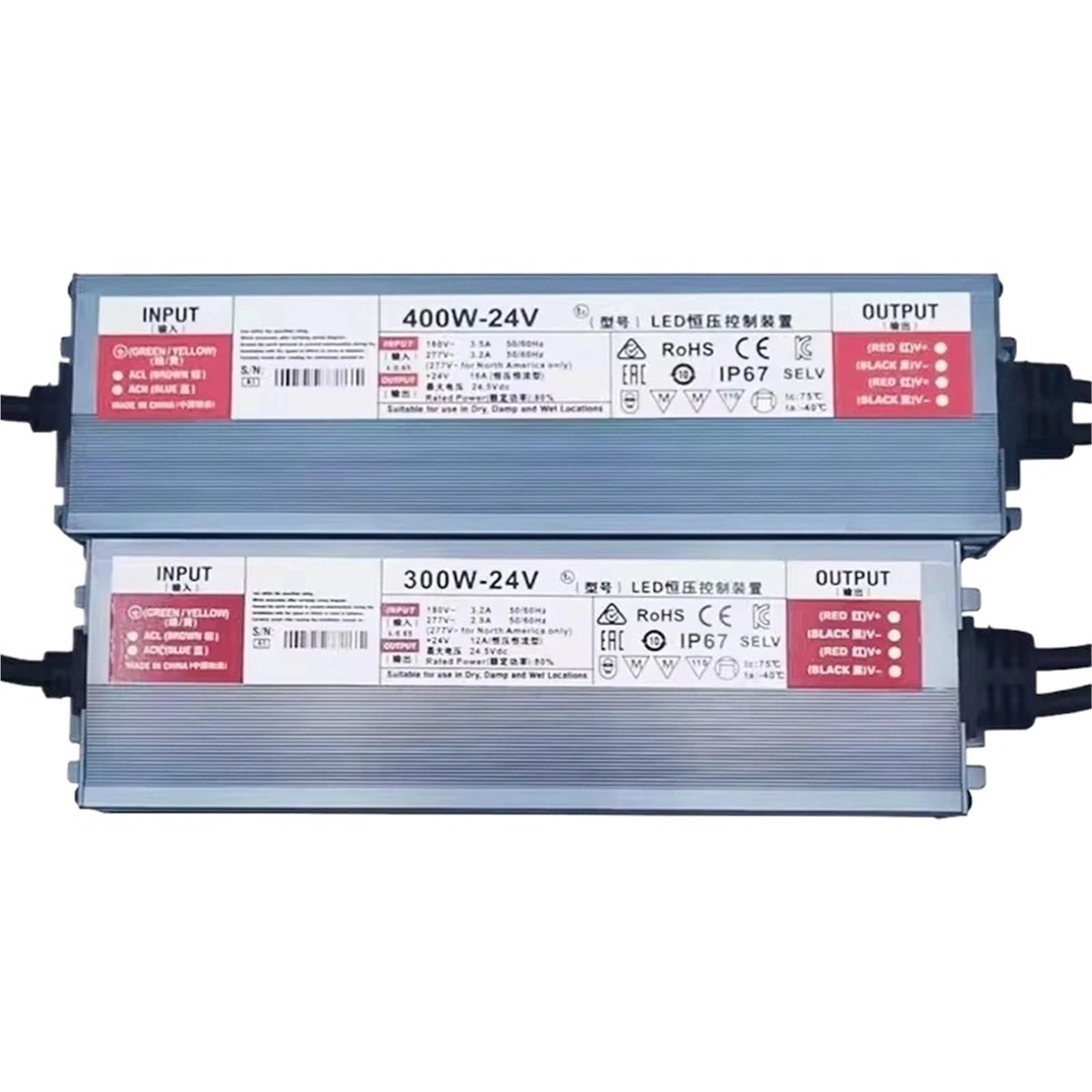 Illuminazione esterna impermeabile CA 220 V a CC 12 V 24 V Alimentatore LED Driver 24 W 36 W 60 W 100 W 150 W 200 W 300 W 600 W(12 V,36W)