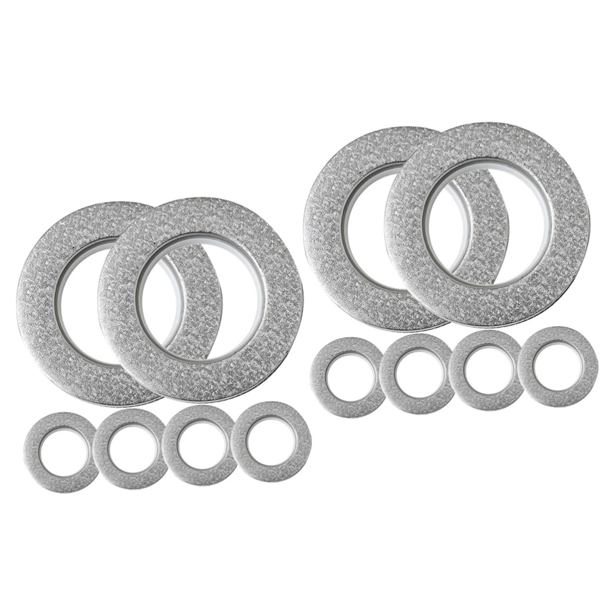 Ojales reemplazables de cortina MAGICLULU pack de 12 piezas de plastico duradero