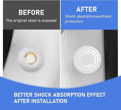 Miniatura 4 de Ajxn 20 amortiguadores para puerta de automóvil, gel de sílice luminoso de 1.18 pulgadas, a prueba de golpes, silenciador de amortiguador, junta