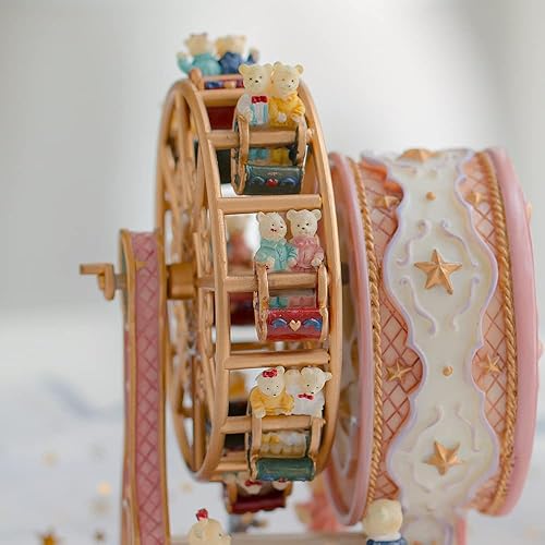 Miniatura 6 de LOVE FOR YOU Caja de música envuelta para regalo, decoración musical de oso para niñas, niños, hermana, hijo, hija, mamá, nieta, abuela, sobrina,