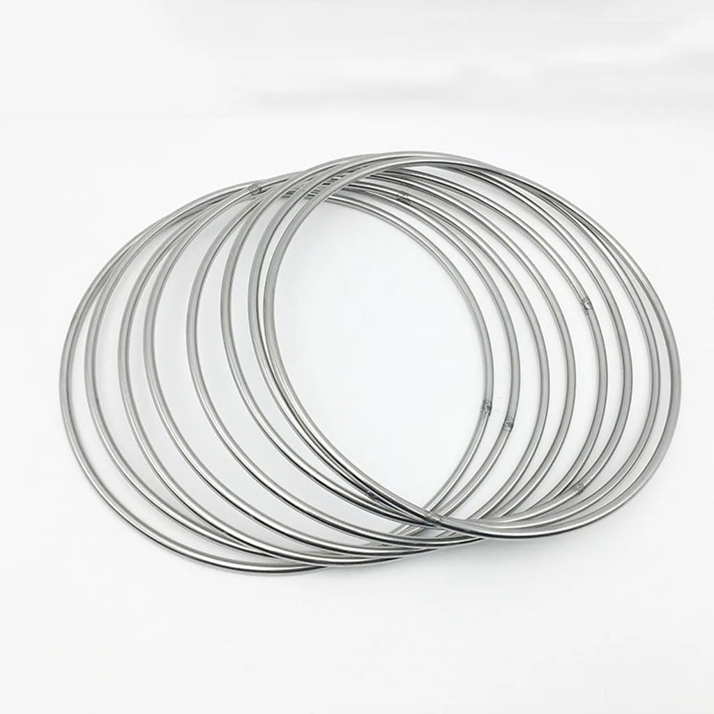 anneau en acier, anneaux en acier inoxydable, Grand joint torique en acier inoxydable 304, 1 pièce, 70/90/100/120/180/200mm, diamètre extérieur 8/10/12mm d'épaisseur, anneaux ronds soudés(12X120(1pcs)