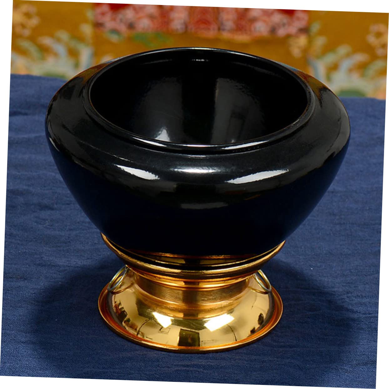 3 pezzi Campane tibetane in rame Bacchette Sordina Tamburo Sgabello Piedi Strumenti musicali Campane tibetane per meditazione Meditazione Suono Guarigione Campane tibetane per principianti Chakra d