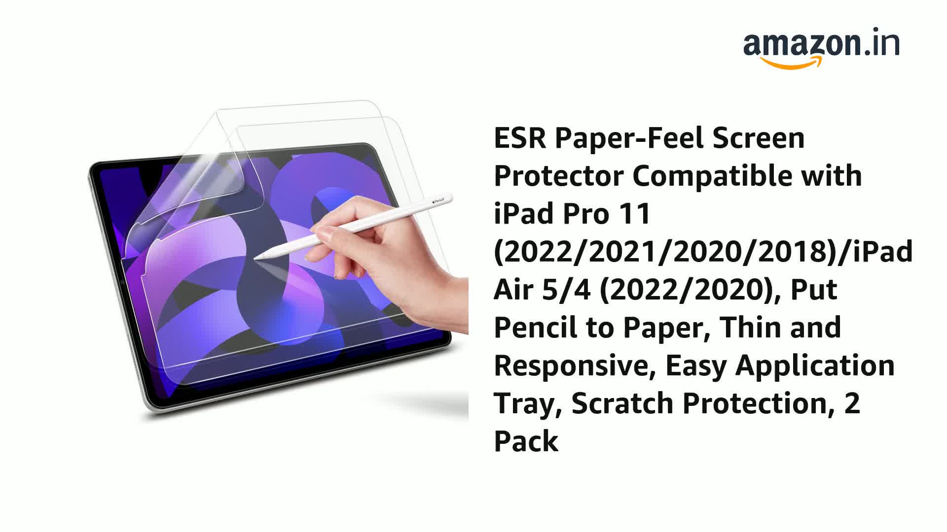 Apple Ipad Air Jetech Paperfeel Screen Protector For IPad 10th Magnetic Paper Feel Film For IPad Pro 11 Air