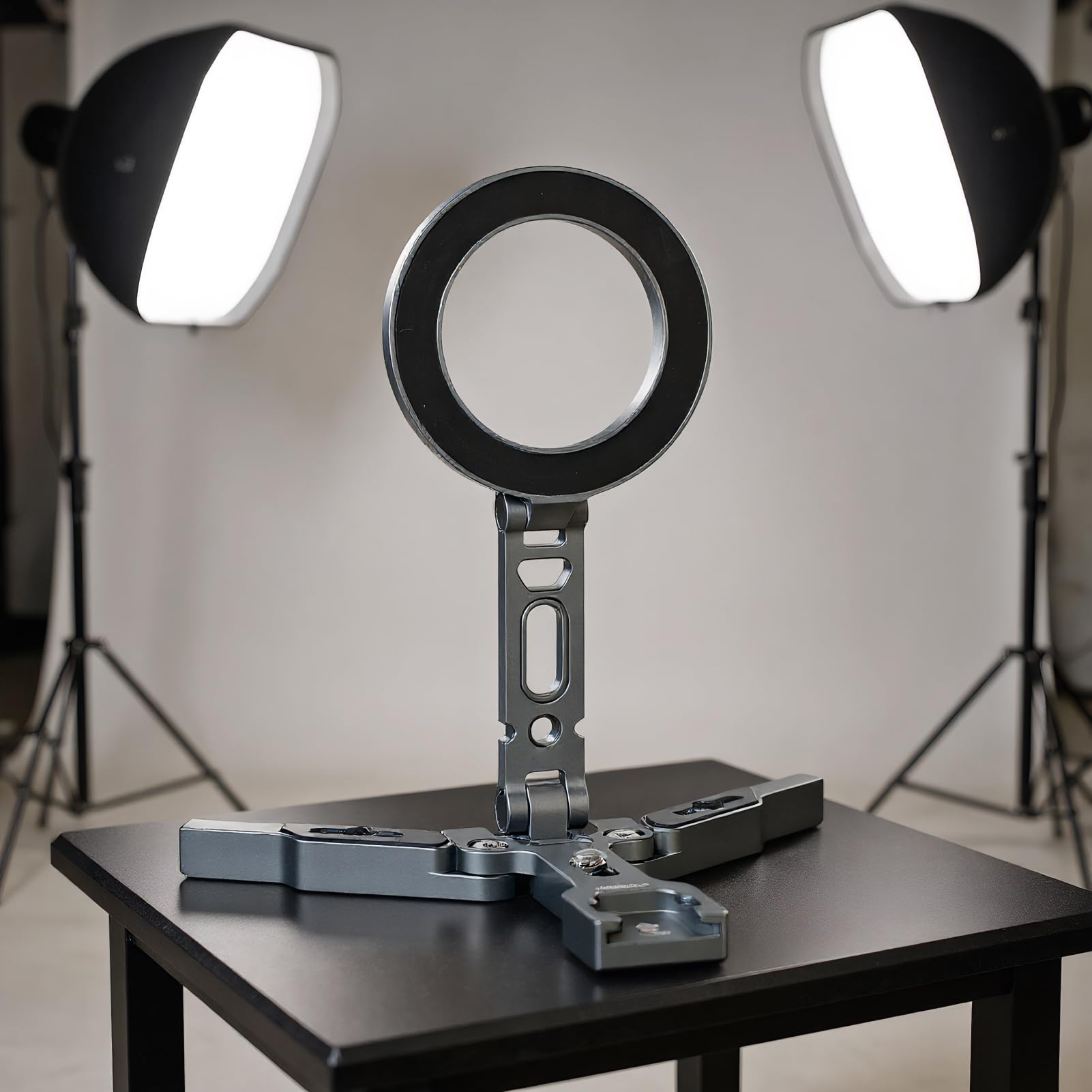 Soporte Magnético para Móvil Rotación 360°, Ajustable, Filmación, Grabación
