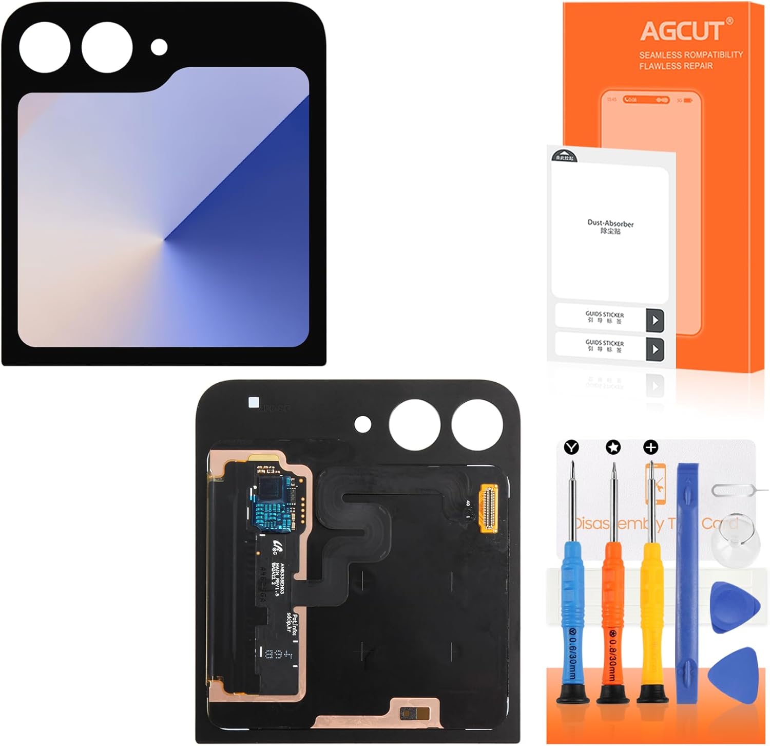 Original for Samsung Galaxy Z Flip 6 Secondary Screen Replacement Z Flip 6 5G Outer LCD Display Touch Screen Digitizer Assembly Repair Parts