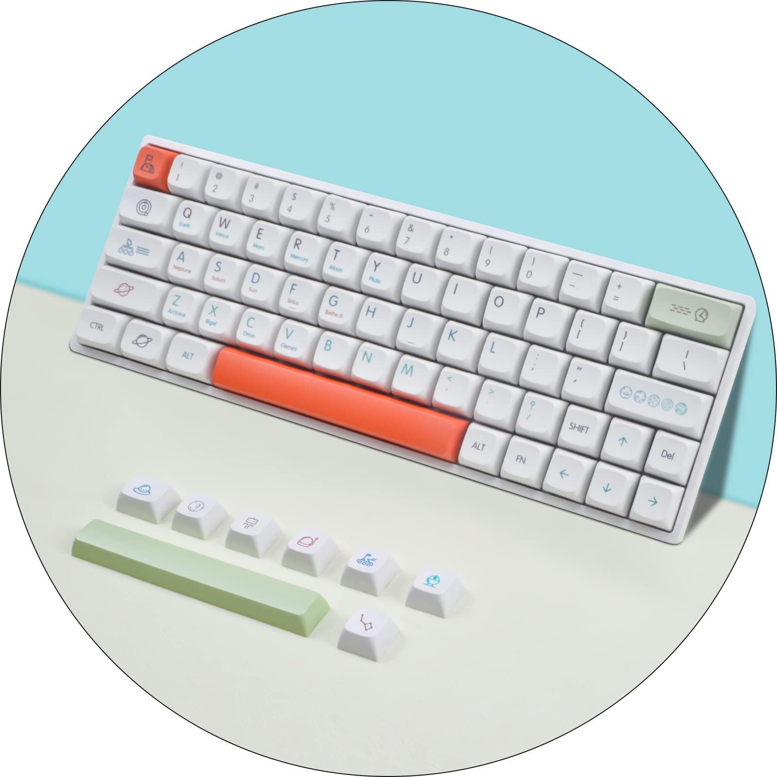 i Maifu RayKeycaps,PBT keycap Set, XDA Profile keycaps for MX Switches Mechanical Keyboard&Optical Keyboard