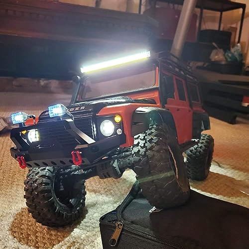 Miniatura 6 de Juego de parachoques delantero de metal para TRX-4 Axial SCX10 II 90046 RC Crawler