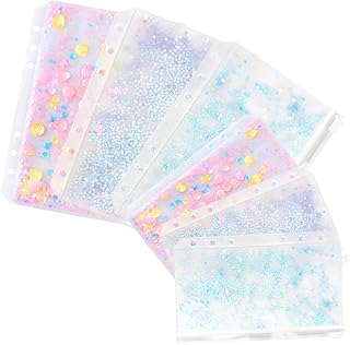 BESTOYARD 6 Peças Saco De Armazenamento De Folhas Soltas Com Zíper Organizador Saco Com Zíper Sacos Com Fichário Com Zíper Sacos De Armazenamento Com Zíper Bolsa Fichário Pastas Extra