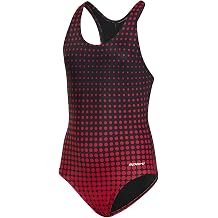 Sporti Girls' Solid Racer Back One Piece Swimsuit Toddler Little Kid Big Kid