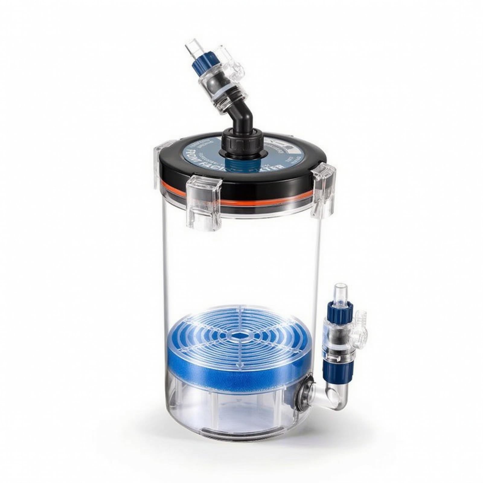 Préfiltre D'aquarium Multicouche Seau Préfiltration Ouate Filtrante pour Aquariophiles, Pré-Filtre KY240A avec Connecteur 16mm