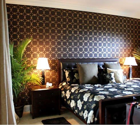 Wallpaper Stencil Chain Link - Beautiful Stencils for DIY Home Decor