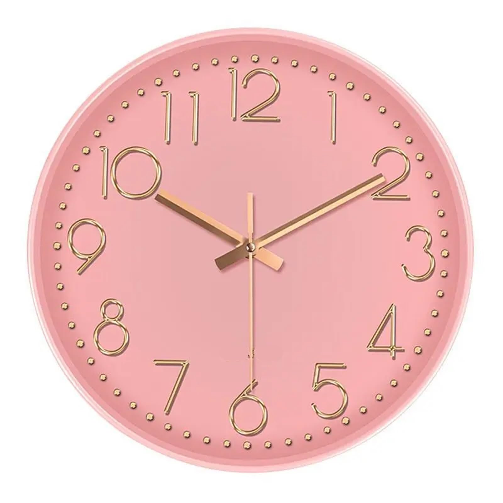BDFJEDS Wall Clock Quartz Clock Home Living Room Wall Mounted Circular Electronic Simple And Atmospheric Bedroom Silent(Color8)