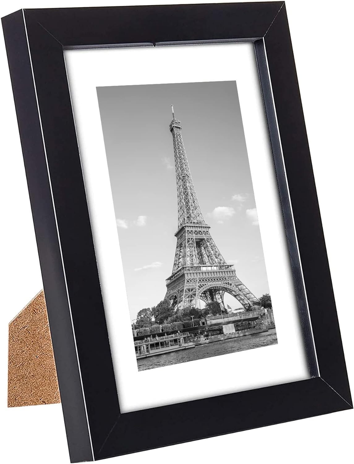 FohomePicture Frame Set of 5, Black Photo Frames,Display Pictures with Mat, Photo Frames Collage for Wall Decoration,Tabletop Display or Wall Mounting (5x7 Inch)