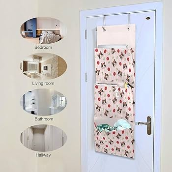 Amazon｜GORIRA ウォールポケット 猫柄 バラ柄 吊り下げ 小物