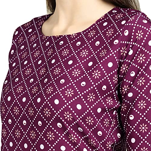 Image of Pinkmint Designer Woman's Crepe Multicolored Straight Kurta [A-355-330]