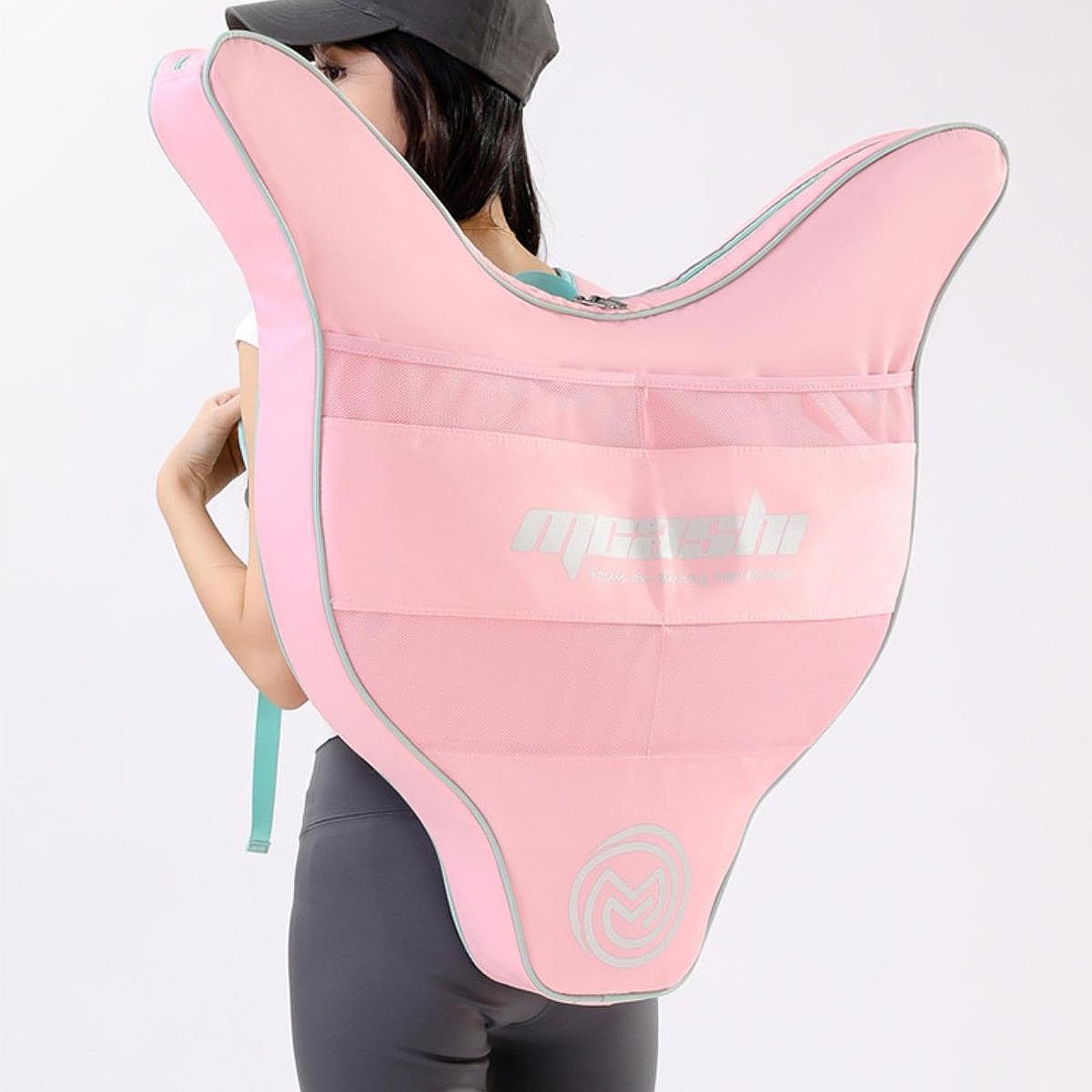 Meerjungfrau Flossen Rucksack Monoflosse Tasche Schwimmsport Ausrüstung Aufbewahrungsbeutel Schutz Nylon Schaum für Schnorcheln Strand Tauchen Reisen