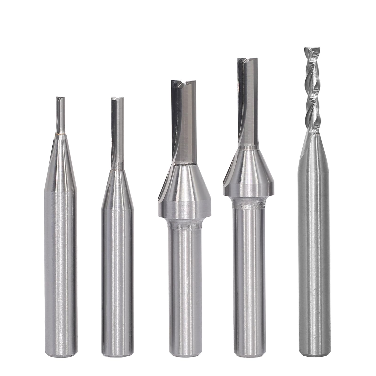 Fresa per scanalature da 8 mm, 5 pezzi, set di frese per frese da 2/3/4/5/6 mm, fresa per fresa superiore, punte per fresa per legno
