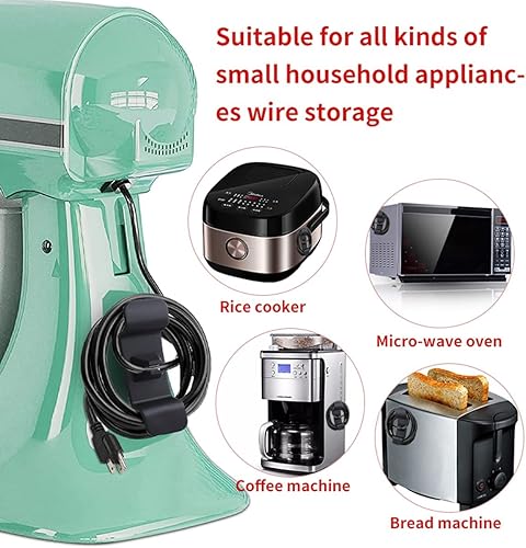 Miniatura 3 de Paquete de 6 organizadores de cables para electrodomésticos de cocina soporte de cables de envoltura de cables organizador de cables organizador de