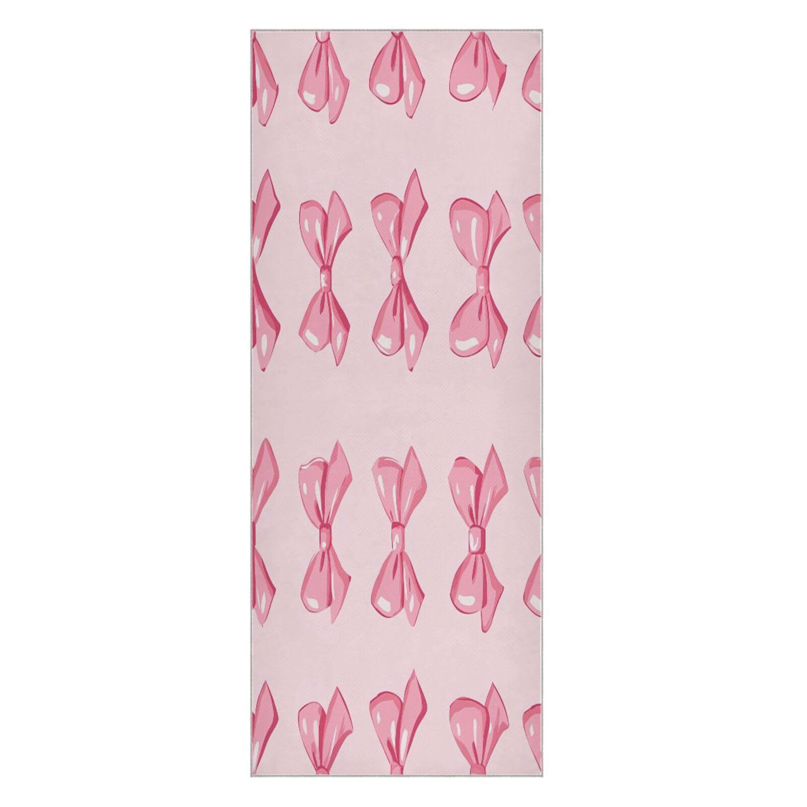 BURSTDDY Bows Hot Yoga Towel Absorbent Non Slip Yoga Mat Towel