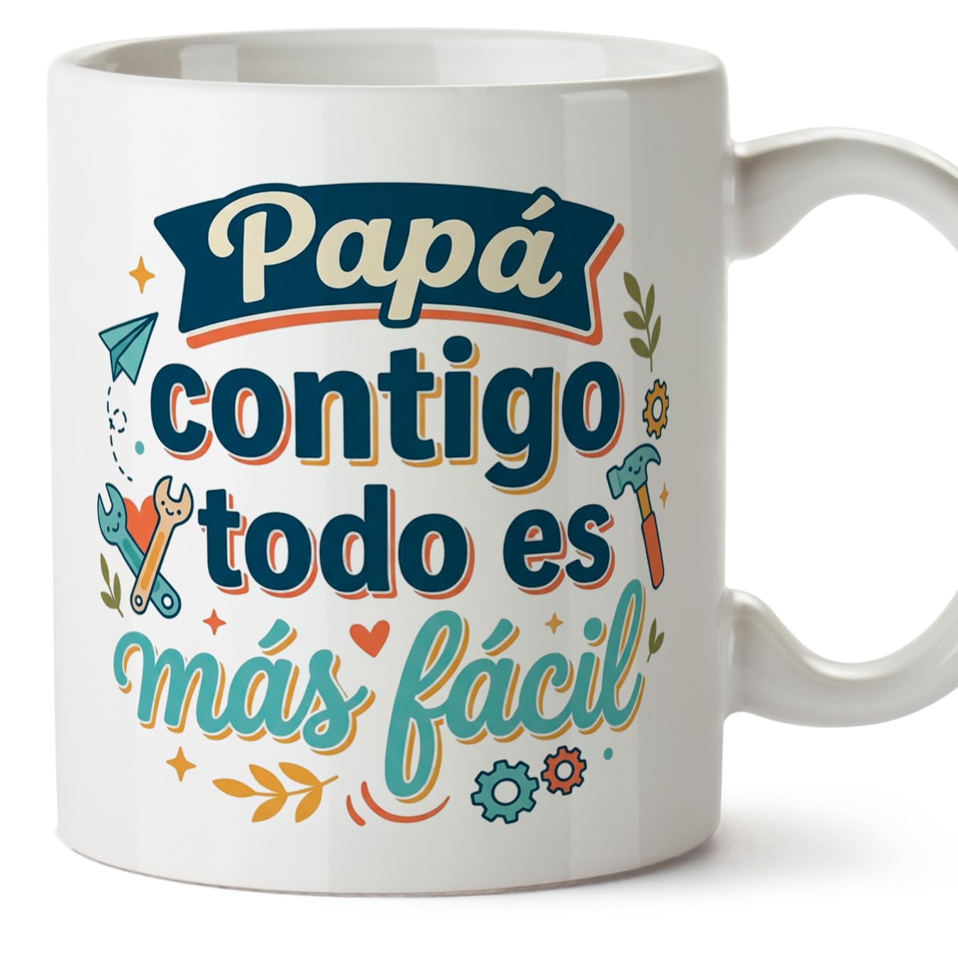 MUGFFINS Taza mamá con frase Para el mundo eres una madre pero para la familia eres el mundo en Español | regalo madre | 330 Ml 11 oz | Idea original para regalar | progenitores v1 — view 47