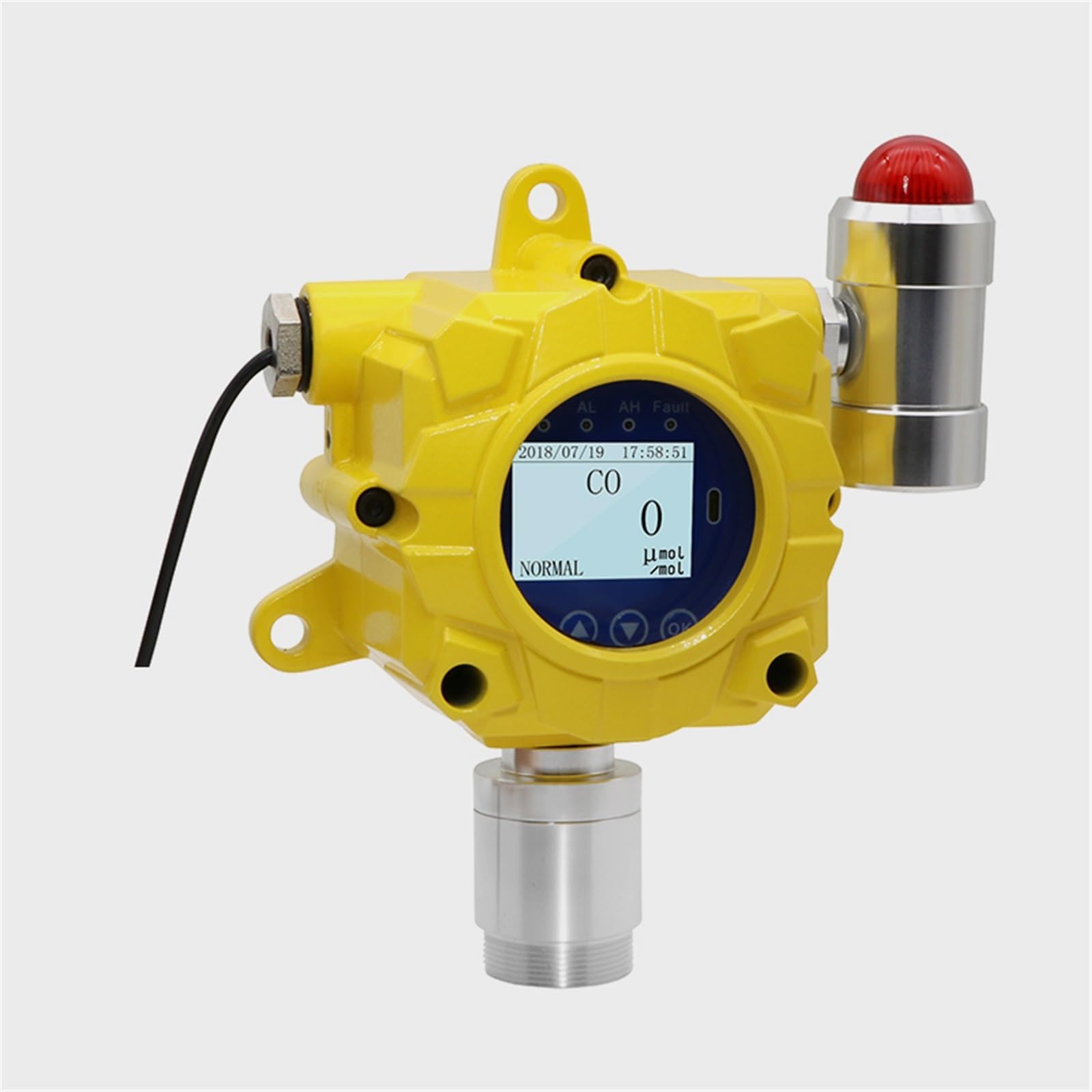 Gas Detector Industrial Use Fixed Gas Analyzer Certification for Toxic and Combustible Oxygen Analyzer(H2 (0-1000ppm-1))