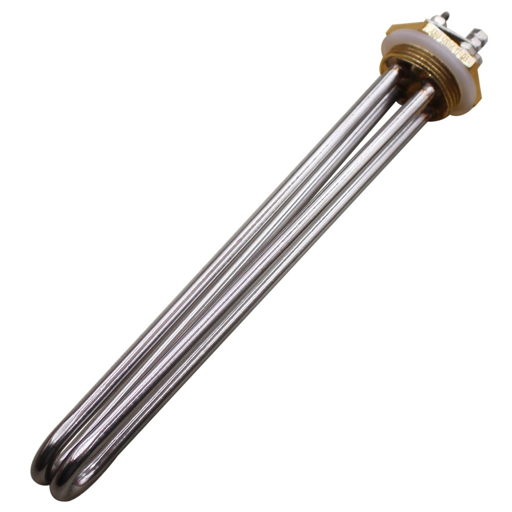 aiicioo DC 48V 900W Stainless Steel Solar Panel Heater Element with Heating 1.25" Standard Flange BSP Thread