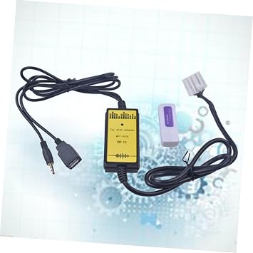 Car USB Aux Adapter for Vehicle Stereo CD Changer Port Plastic