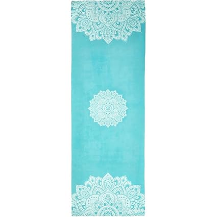 YOGA DESIGN LAB | The HOT Yoga Towel | Premium Non Slip Colorful Towel | Designed in Bali | Eco Printed + Quick Dry + Mat Sized | Ideal for Hot Yoga, Bikram, Ashtanga, Sport, Travel!