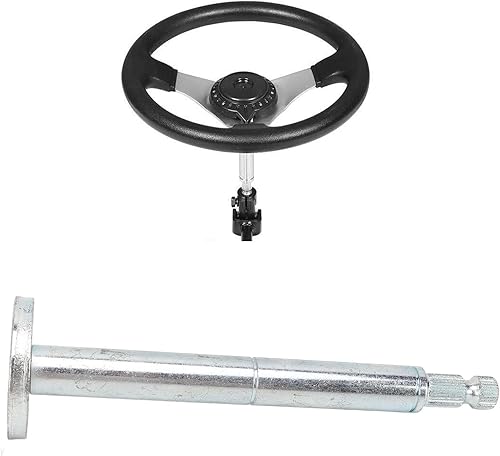 Miniatura 4 de Eje de dirección asistida, 8.071 in 30T Go Kart eje de volante eje eje eje 3 agujeros base para bricolaje reajuste de cuatro ruedas coche eléctrico