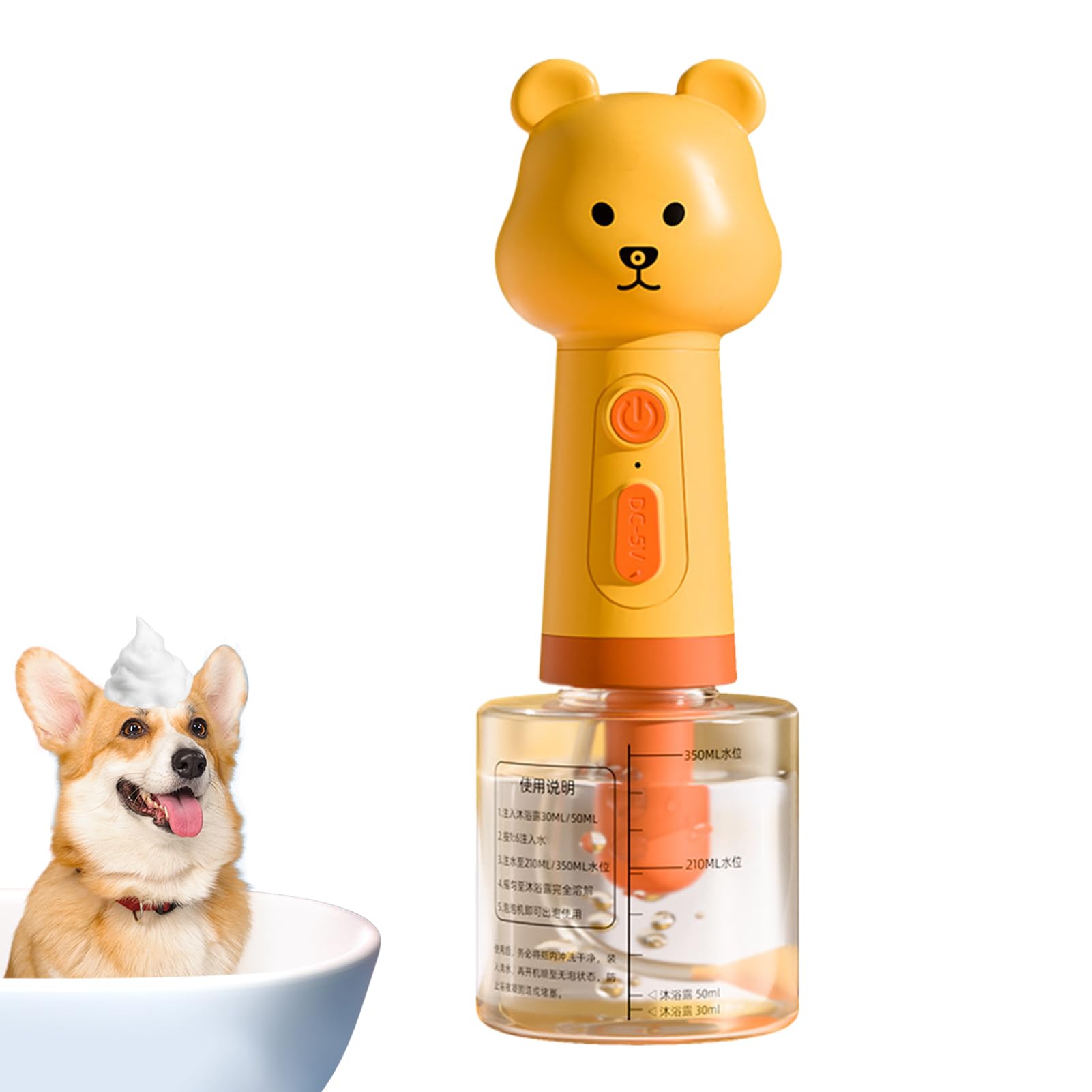 Pulvérisateur de mousse de shampooing pour chien élimination odeurs