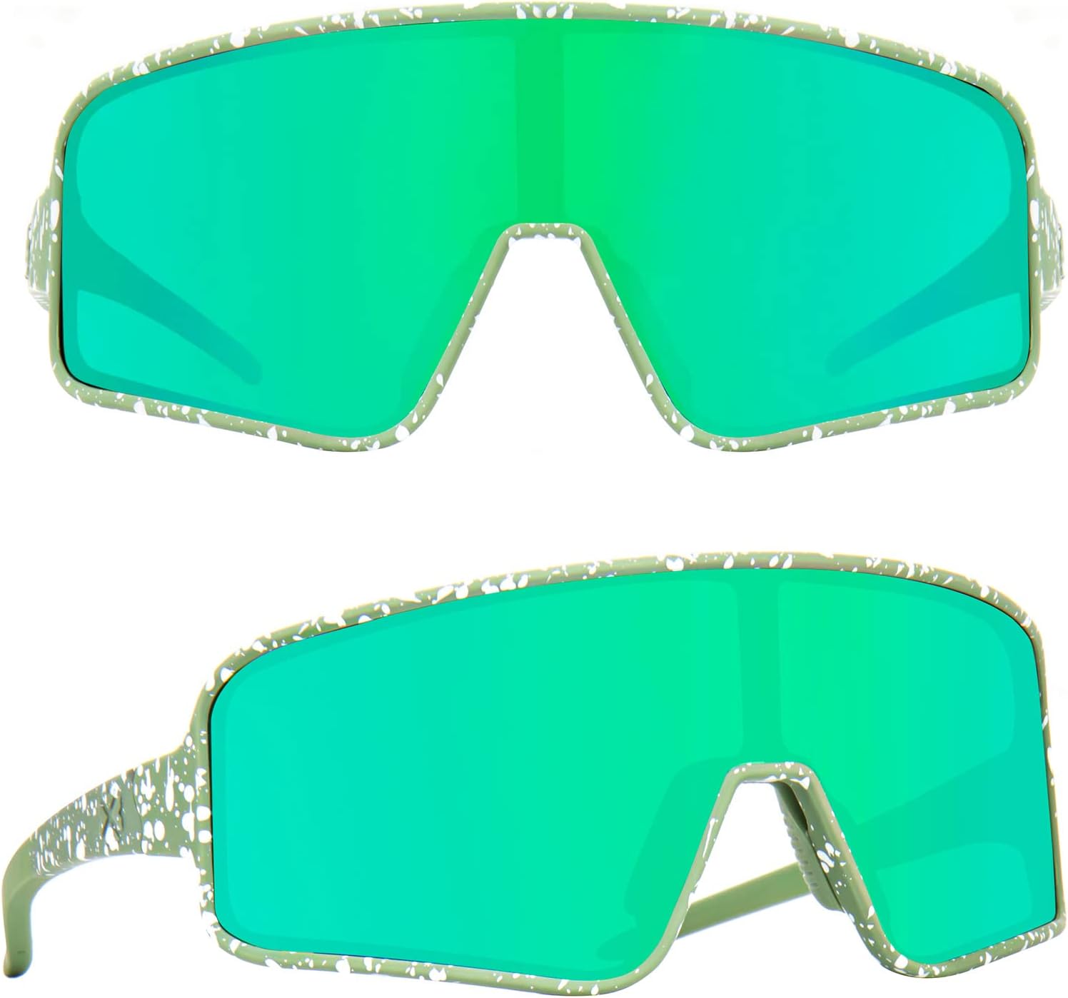 K1- Green With White Splatter/Green Lens