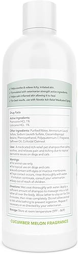 Miniatura 2 de Medicated Oatmeal champú para perro formulación anti-picazón Fuerza máxima. Con 1% lidocaina HCL 1% pramoxina HCL y coloidal de avena