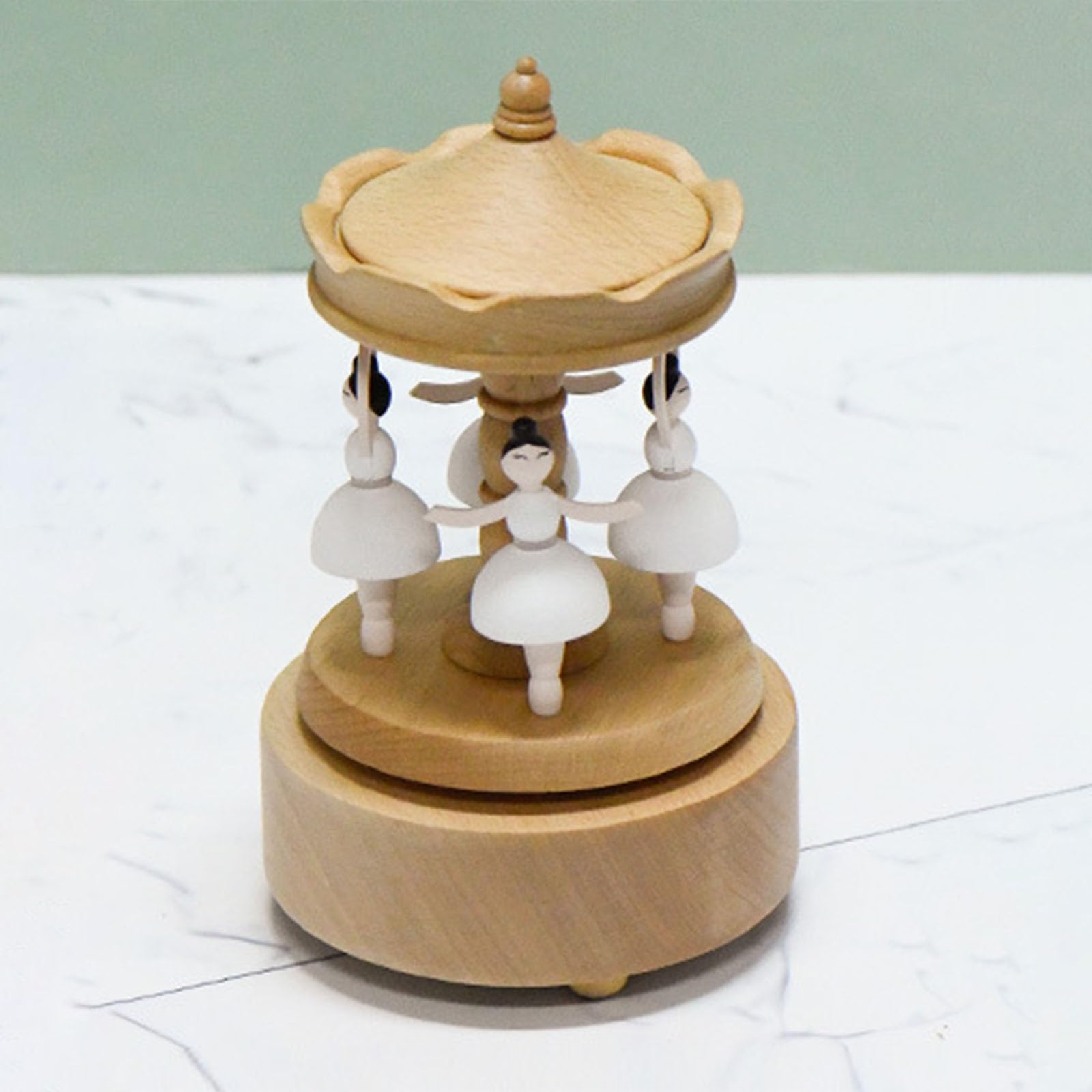 Carillon in legno con carillon a forma di ballerina, per bambini e adulti, regalo creativo di compleanno, decorazione per feste di compleanno