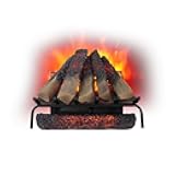 Free Stack 25” Electric Fireplace Log Set, LED Insert Heater with Multi-Color Flames, Crackling Sound, Log Stacking, Remote Control, Heats up to 400 Sq. Ft.