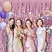 Tinsel Foil Fringe Curtains Wavy Backdrop for Parties Sparkle Metallic Wavy Foil Fringe Backdrop Curtain for Party Decorations Photo Booth Props for Birthday Graduation Wedding