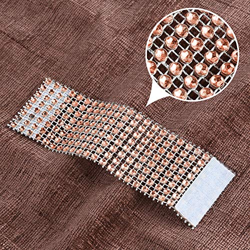 Image of Accmor 100pcs Napkin Rings, Champagne Napkin Rings Buckles for Table Decorations, Wedding, Dinner, Party, DIY Decoration