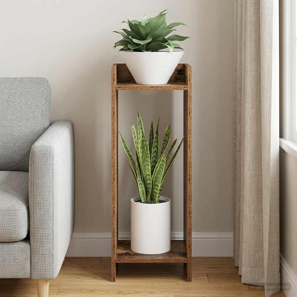 Supporto per piante in legno composito, 30 x 30 x 80 cm, per interni