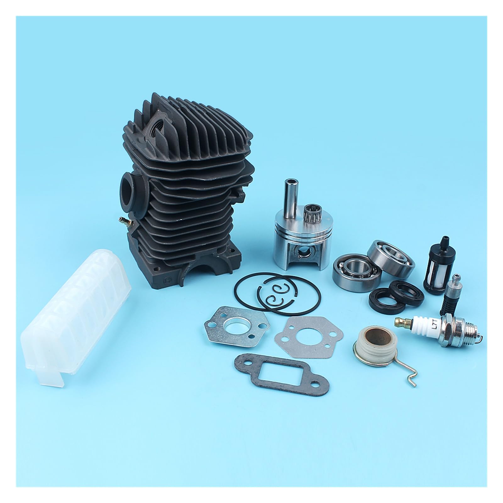 For cojinetes de pistón cilindro chapados en Nikasil, Kit 42,5mm for STIHL 023 025 MS230 MS250, filtro aire motosierra, cojinete cigüeñal Wrom